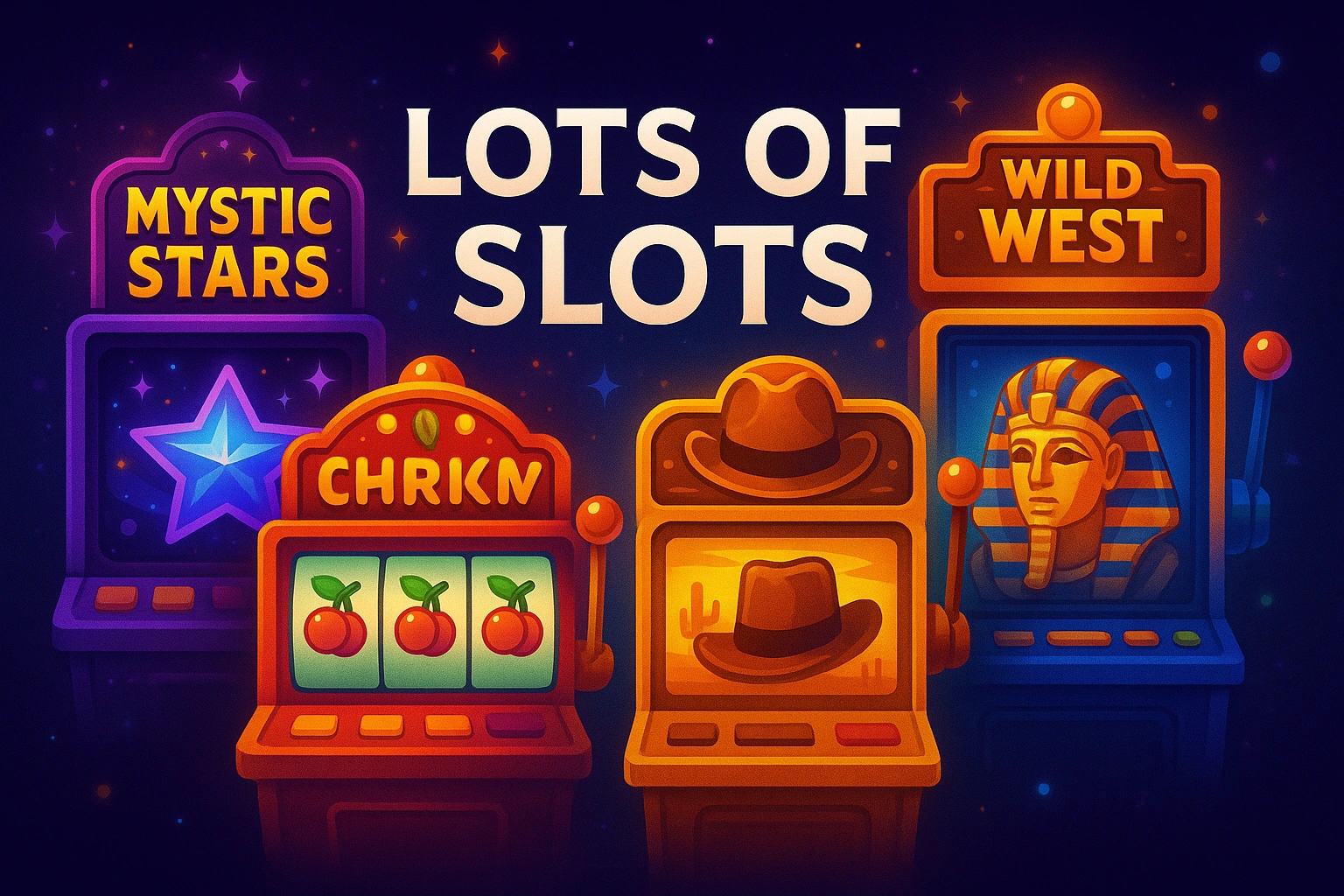 Visual montage of multiple slot themes